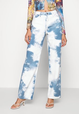 jaded slouchy vaqueros rectos sigaretta jeansy vestes seams farkut frayed relaxed patchwork blazers