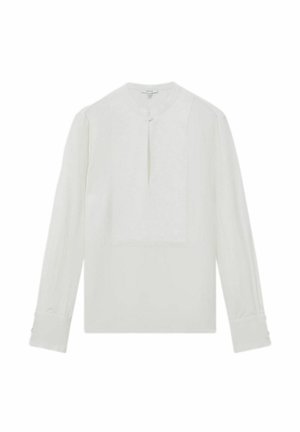 Reiss REGULAR FIT-EMMY FRONT GRANDAD COLLAR - Blus - cream