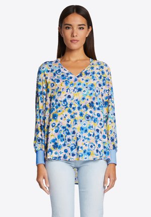 SCHLUPF IN FLOWER-MOODS - Bluse - arctic blue