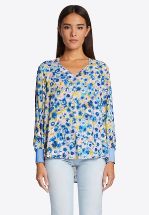 SCHLUPF IN FLOWER-MOODS - Blouse - arctic blue