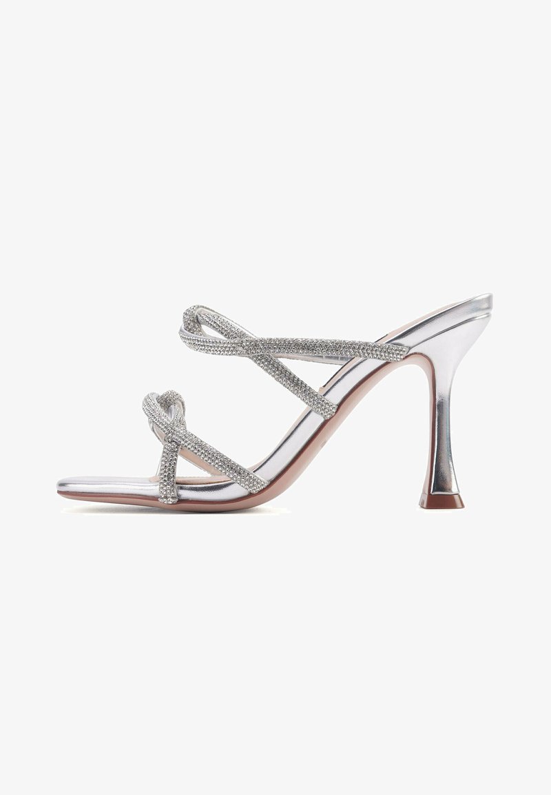 Nine West Kõrge kontsaga sandaalid - silver coloured