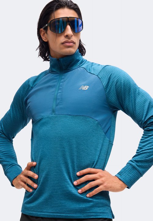 New Balance ATHLETICS GRID 1/2 ZIP - Long-sleeved top - streamsong — foto 4