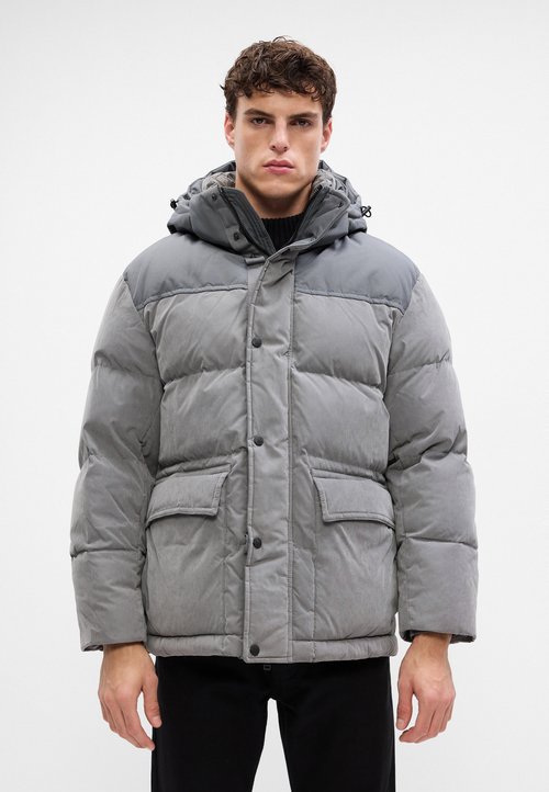 Veste Scotch & Soda Homme à Capuche Gris Kaki - Neuf Avec étiquettes, Coupe-vent Décontractée