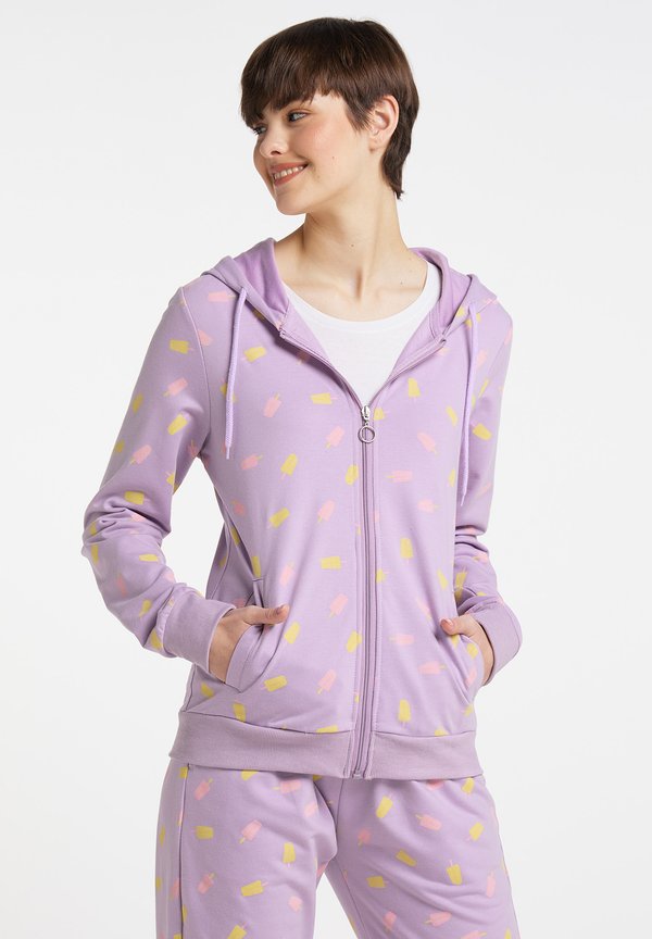 Kapuzenpullover - flieder eis