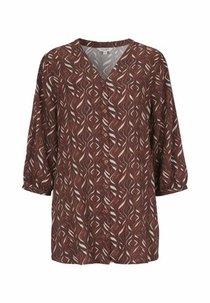 Cellbes of Sweden, PATTERNED TUNIC WITH BUTTONS - Bluse - rust patterned