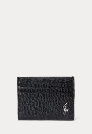 Polo Ralph Lauren, SAFFIANO LEATHER CARD CASE UNISEX - Портфейл - black/silver