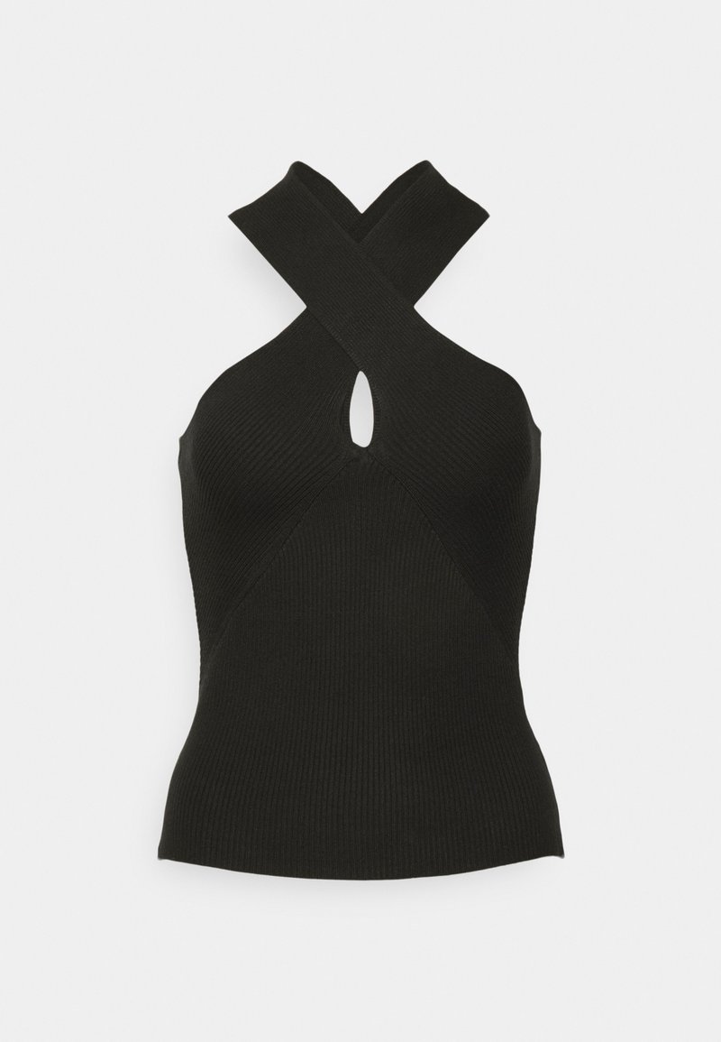 Vero Moda Tall VMGLORIARIB CROSS OVER STRAP - Top - black - Zalando 