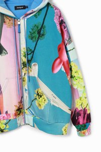 Desigual AIRPLANE LACROIX - Majica s kapuljačom i patentnim zatvaračem - tutti fruti