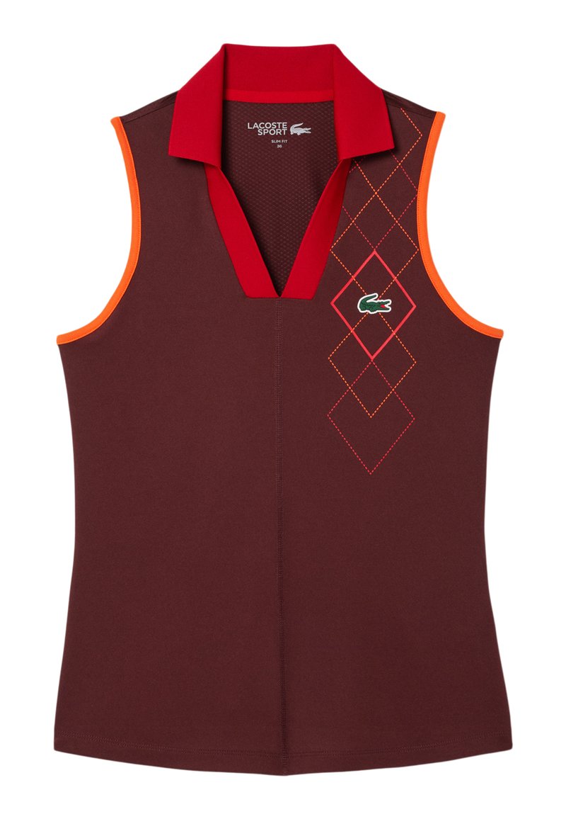 Lacoste Sport Top bordeauxrood