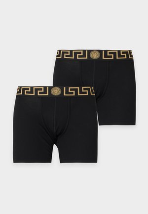 Versace, TRUNK LOGO TOPEKA 2 PACK - Krátke boxerky - black/gold-coloured
