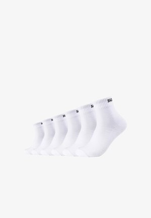 6ER PACK UNISEX QUARTER - Socks - white