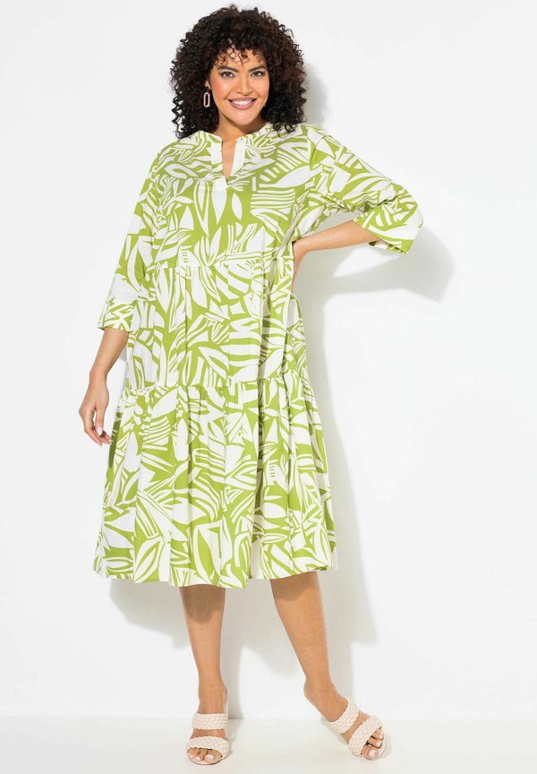 ABSTRACT FOLIAGE FLOUNCE PANEL MIDI - Freizeitkleid
