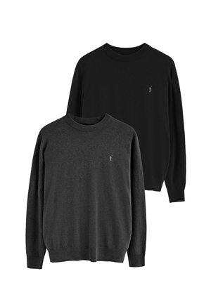 2 PACK  - Striktrøje - black-dark gray vigore
