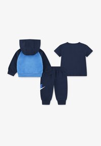 Nike Sportswear COLOR BLOCKED SET UNISEX  - Tröja med dragkedja - midnight navy
