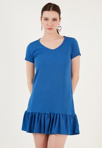 Unselected, royal blue