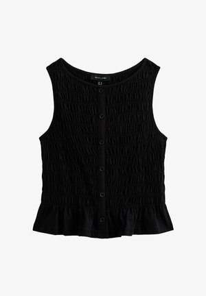 New Look, BUTTON FLARED - Top - black