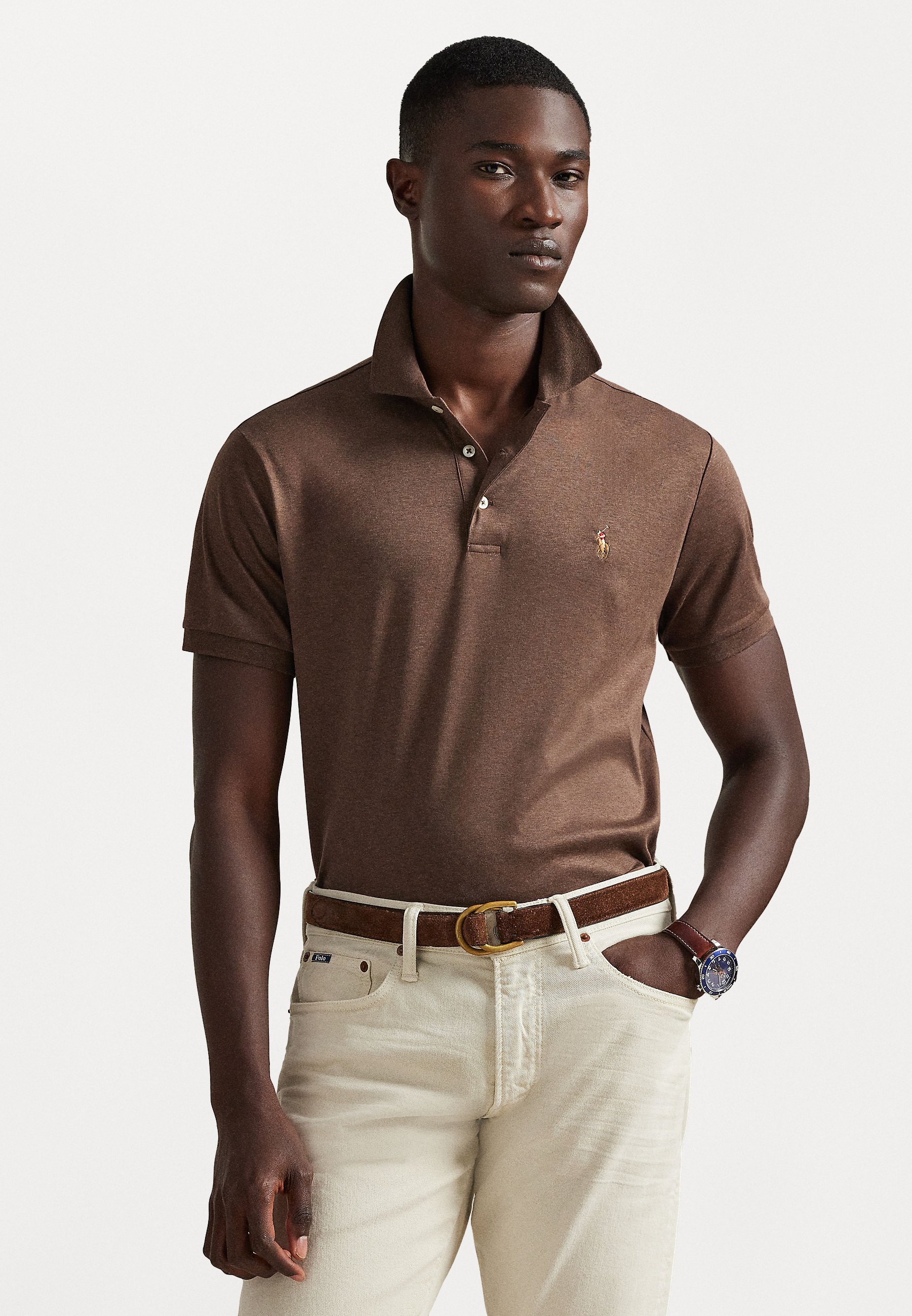 トップス POLO RALPH LAUREN CUSTOM SLIM FIT M Polo Ralph Lauren CUSTOM SLIM FIT SOFT COTTON POLO SHIRT - Polo