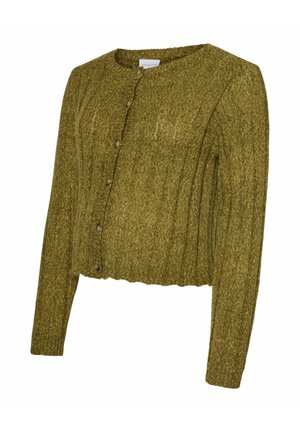 NORMAL GESCHNITTEN RUNDHALS ÄRMELBÜNDCHEN - Strickjacke - plantation