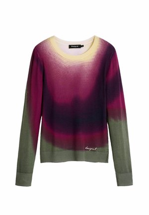 Desigual, DIP-DYE EFFECT SWEATER - Trui - purple