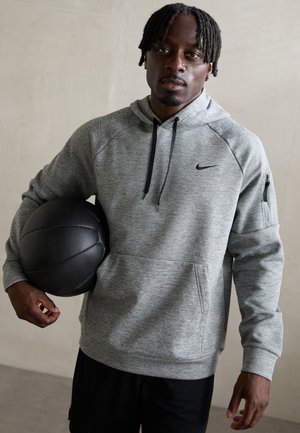 Sweat à capuche - dark grey heather/particle grey/black