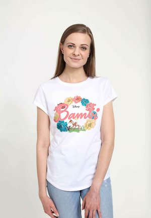 Henry Tiger BAMBI BAMBI FLOWERS - T-shirt z nadrukiem