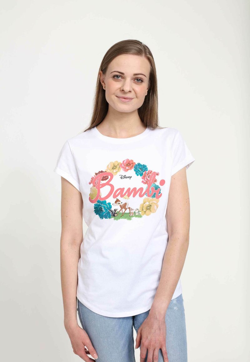 Henry Tiger BAMBI BAMBI FLOWERS - T-shirt z nadrukiem