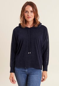 Breal Felpa con cappuccio - bleu marine