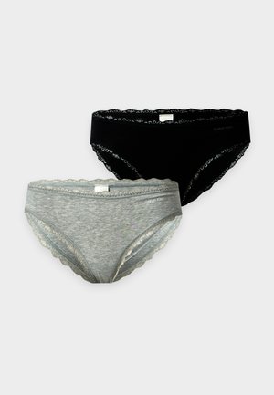 Calvin Klein Underwear, MODERN 2 PACK - Slip - black/grey heather