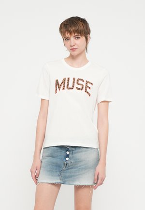 ONLLEA LIFE PRINT BOX  - Camiseta estampada - cloud dancer