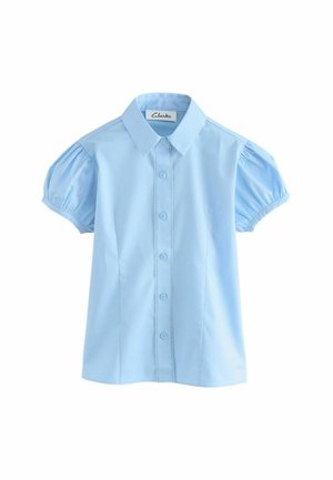 REGULAR FIT - SHORT SLEEVE - Button-down blouse - blue