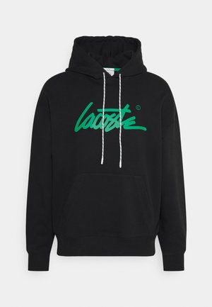 Hoodie - black/fluorine green