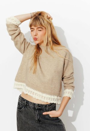 Pullover - beige