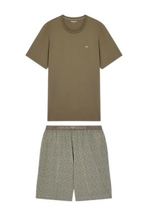 Emporio Armani, SHORT PYJAMA SET - Pigiama - turtle/turtle flower