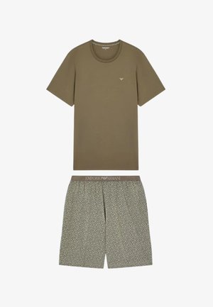 Emporio Armani, SHORT PYJAMA SET - Pigiama - turtle/turtle flower