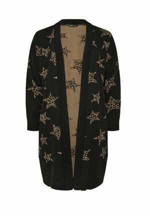 LEOPARD PRINT MIDI - Neuletakki - black