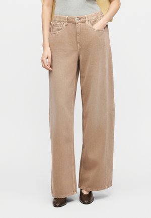 DUNA WIDE BALLOON ELASTIC BAND - Wide Leg - vin desert