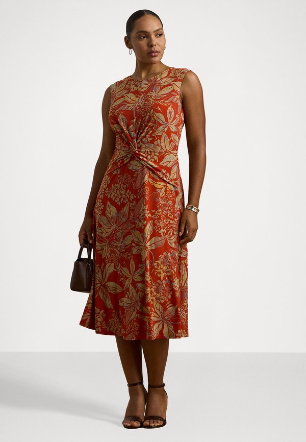 FLORAL TWIST-FRONT STRETCH JERSEY DRESS - Jersey dress3