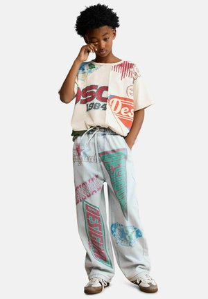 Desigual, PRINTED JEANS - Traperice opuštenog kroja - blue