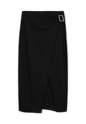 Calliope PORTAFOGLIO CON FIBBIA - Jupe longue - ultrablack