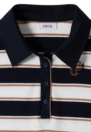 Cecil, LANGARM POLOSHIRT MIT KNÖPFEN - Polo - urban dark blue