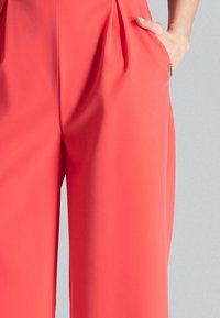 Figl JUMPSUIT WITH WIDE LEGS 7/8 - Jumpsuit - coral
