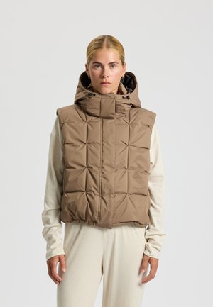 CUBE - Waistcoat - walnut