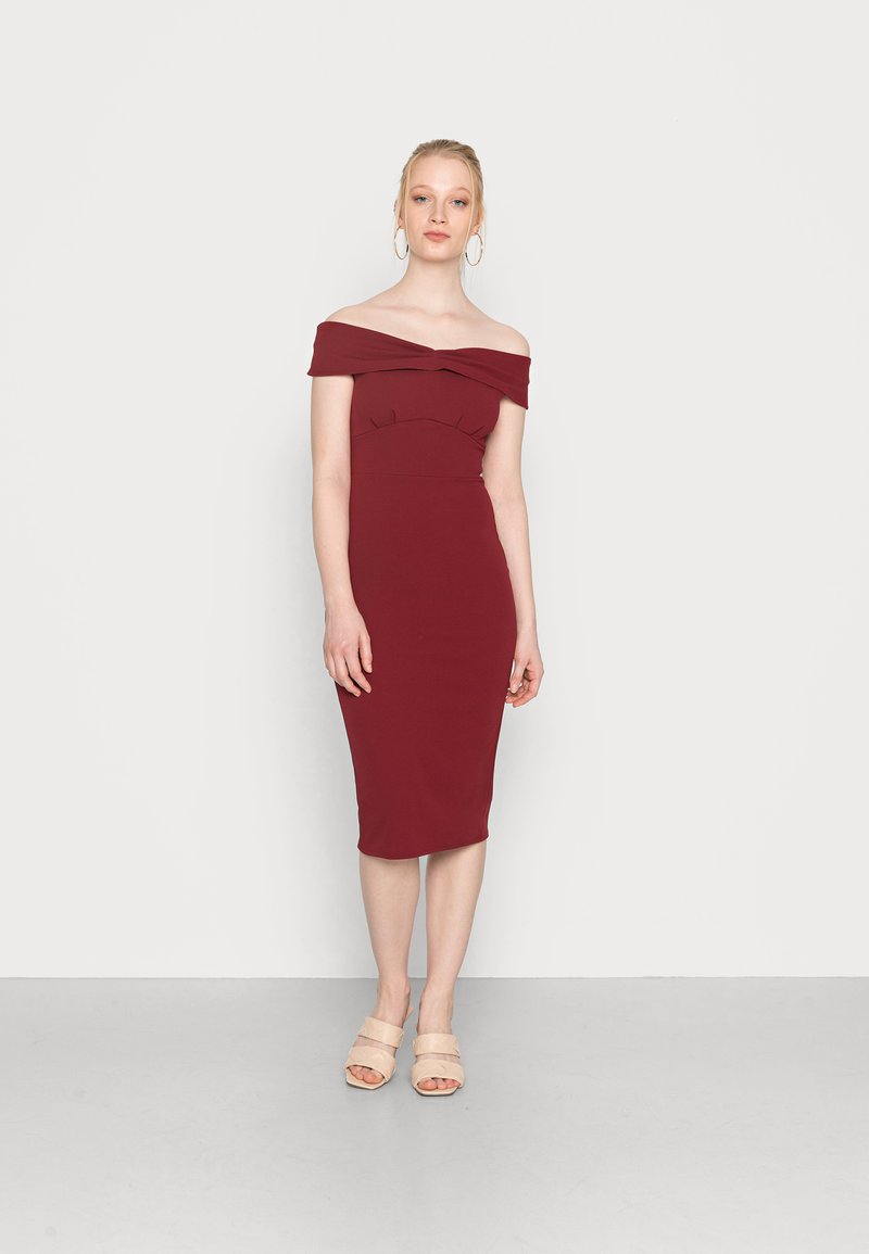 Damen Kleider | WAL G. NINA MIDI DRESSEtuikleidwine/dunkelrot - SK06347 Damen Kleider | WAL G. NINA MIDI DRESSEtuikleidwine/dunkelrot - SK06347