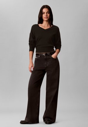 Calvin Klein Jeans, FADED RELAXED WIDE LEG JEANS - Дънки с широк крачол - washed night