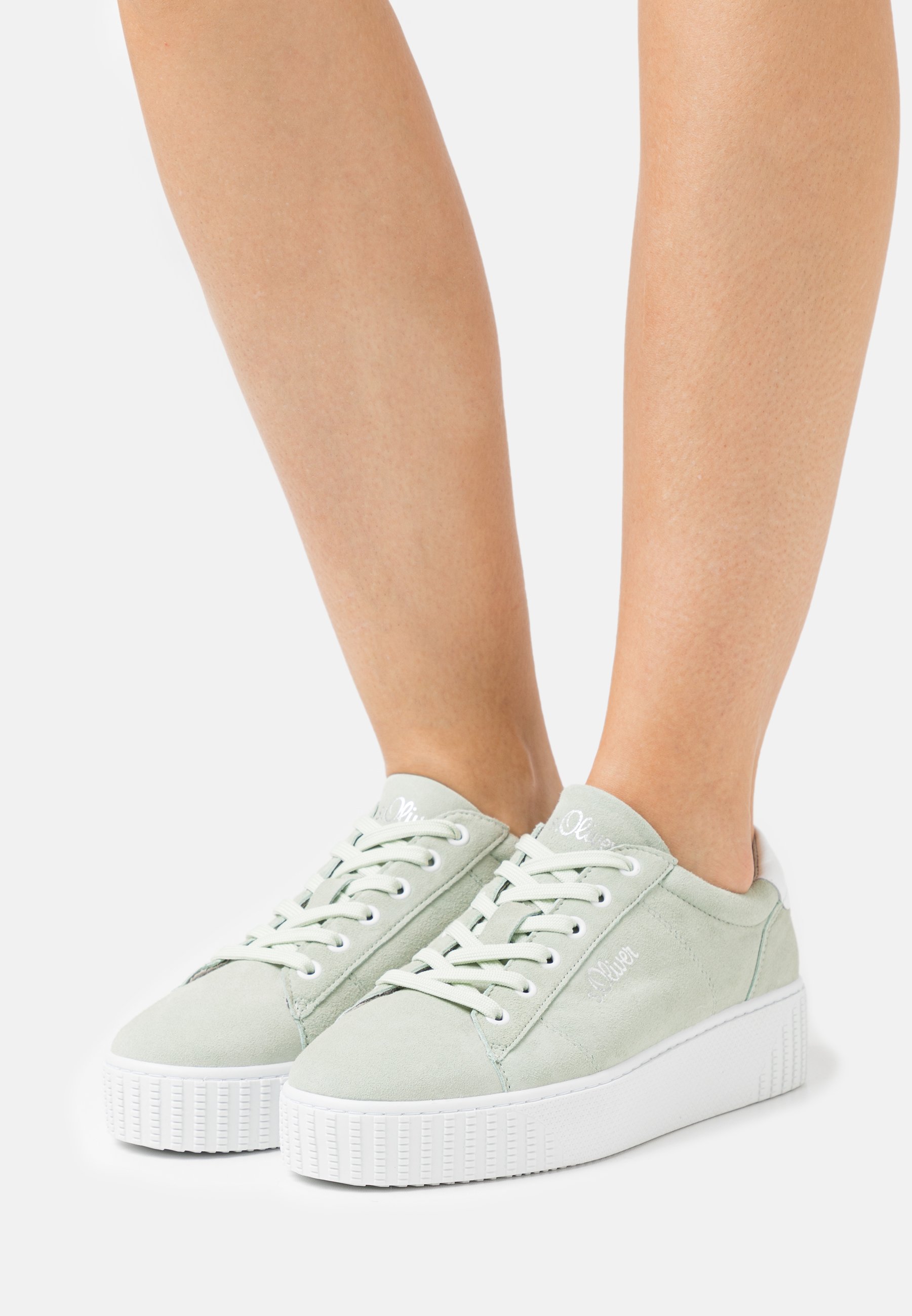 Elastische Lichtgroene Slip-On Sneakers - Uwantisell.nl