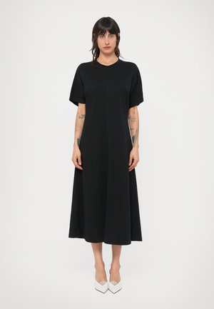 DRAPY DRESS - Jerseykjole - black