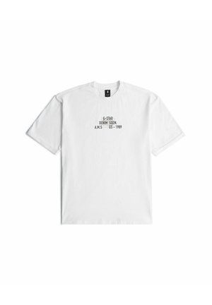 G-STAR, MULTI TECHNIQUE GRAPHIC RELAXED T-SHIRT - T-Shirt print - white