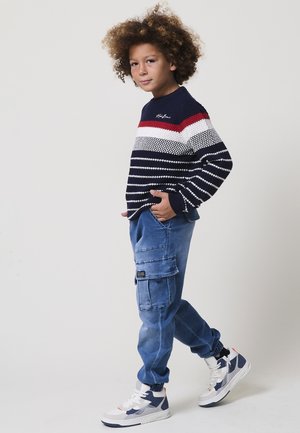 STRIPED - Jersey de punto - navy