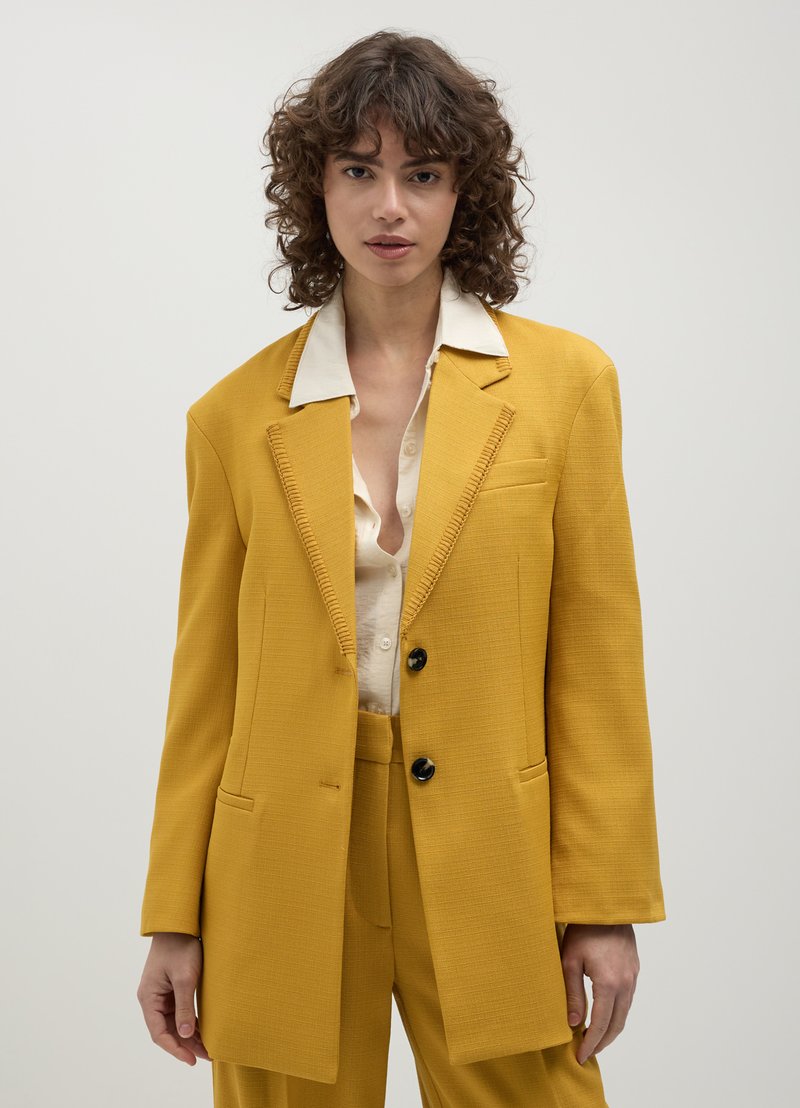 Calliope MONOPETTO TINTA UNITA - Cappotto corto - giallo