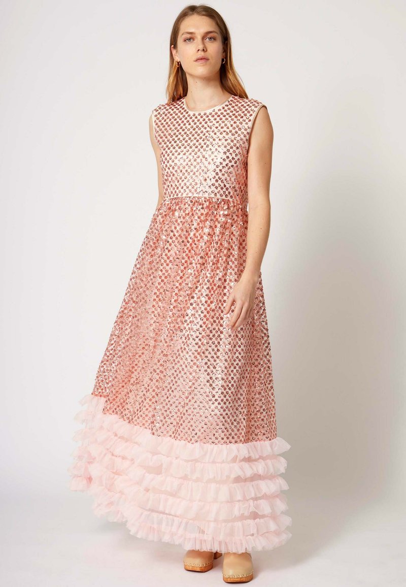 Manoush Maxi-jurk donkerroze